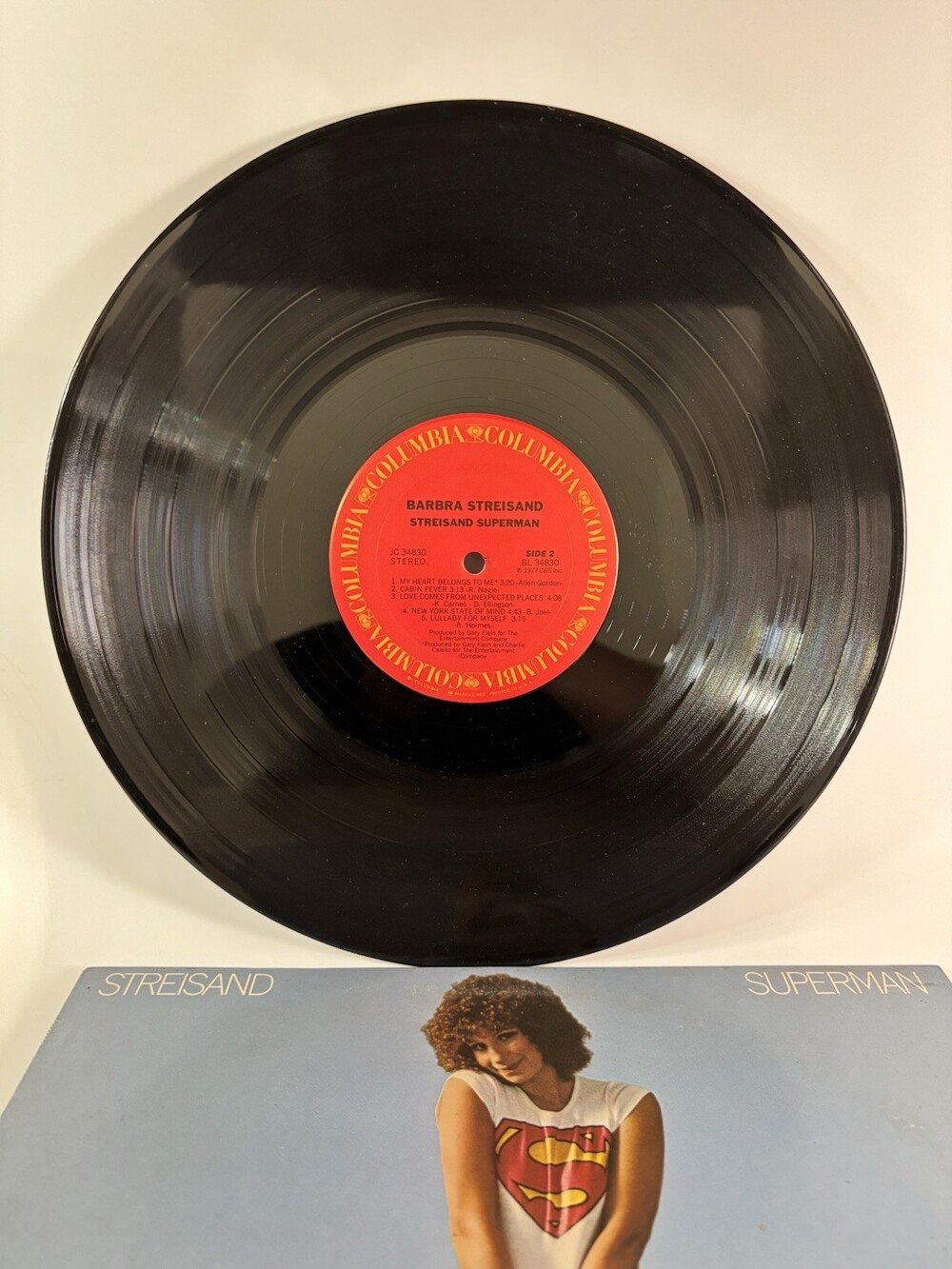 Barbra Streisand Superman LP Vinyl Album Record 1977 Columbia JC 34830 - Picture 3 of 6
